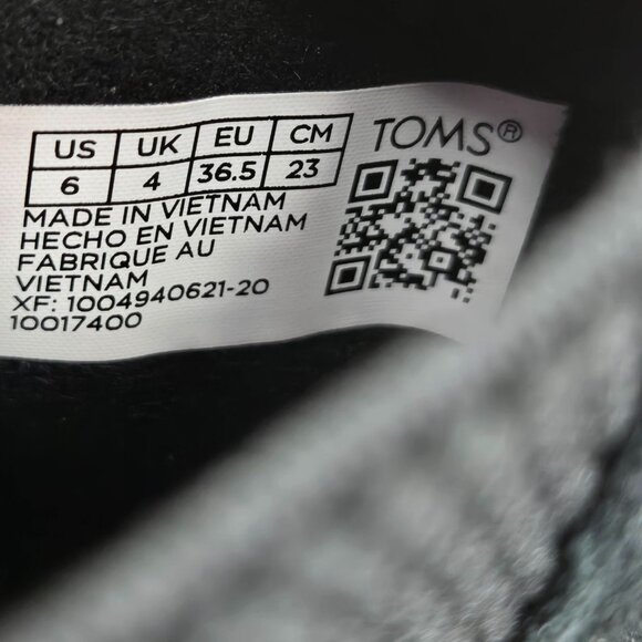 Toms Ankle Wedge Booties Sz 6 Black Suede Comfort Western Desert Chelsea Boots - Picture 10 of 10